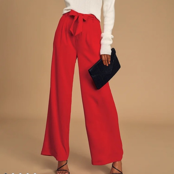 BB Dakota Red Pants - Picture 1 of 4